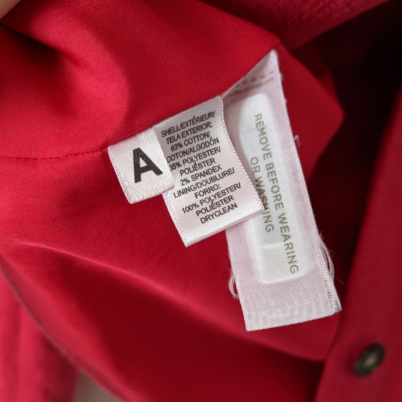 LOFT Raspberry Pink Red Textured Collarless Long Sleeve Blazer Jacket Size 6 - Picture 8 of 11